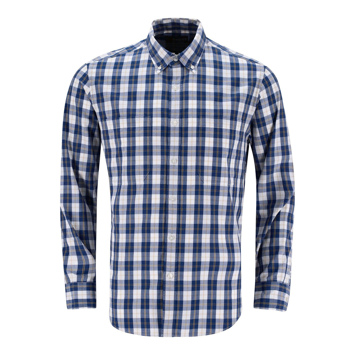 Trappers Long Sleeve Double Pocket Check Shirt