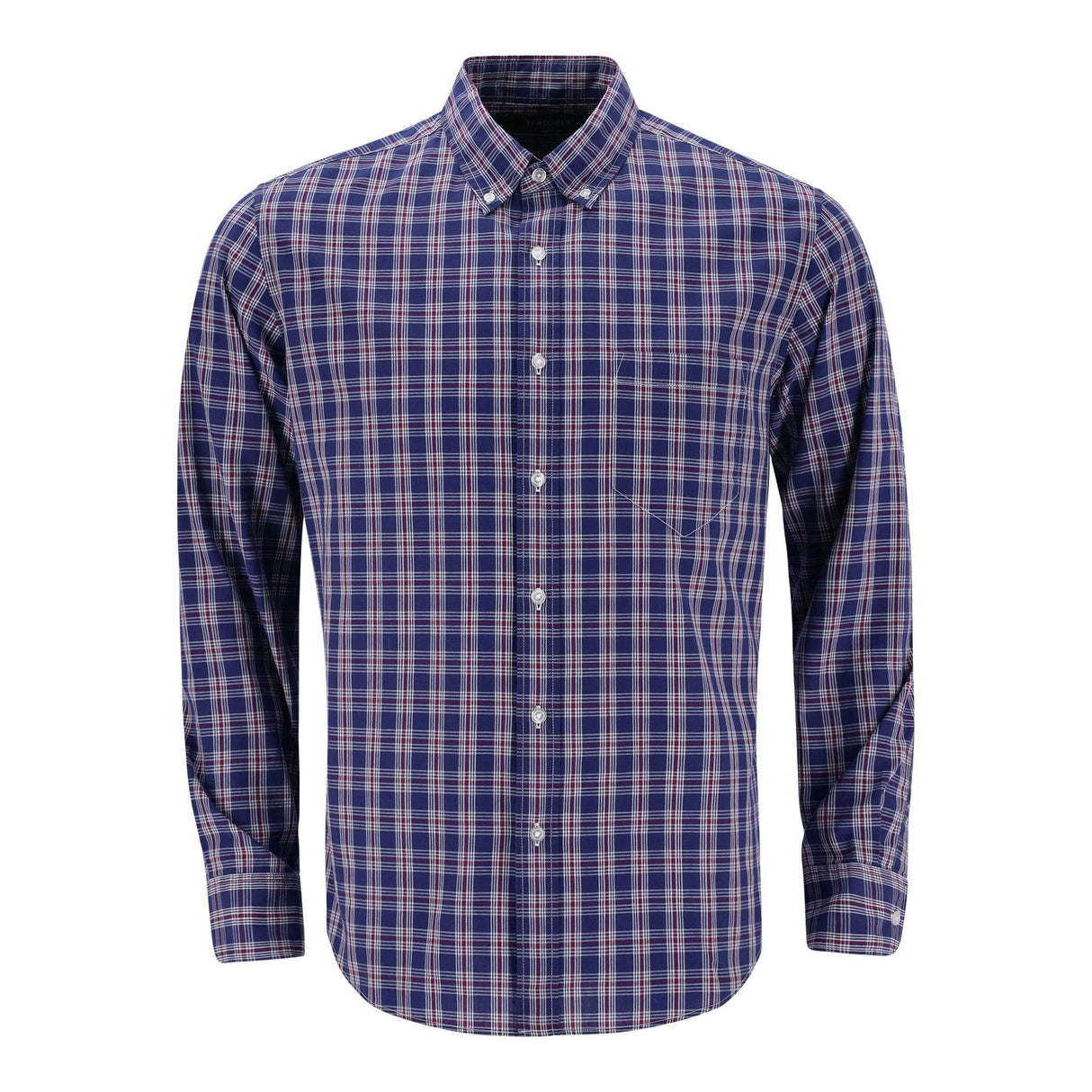 Trappers Long Sleeve Single Pocket Check Shirt