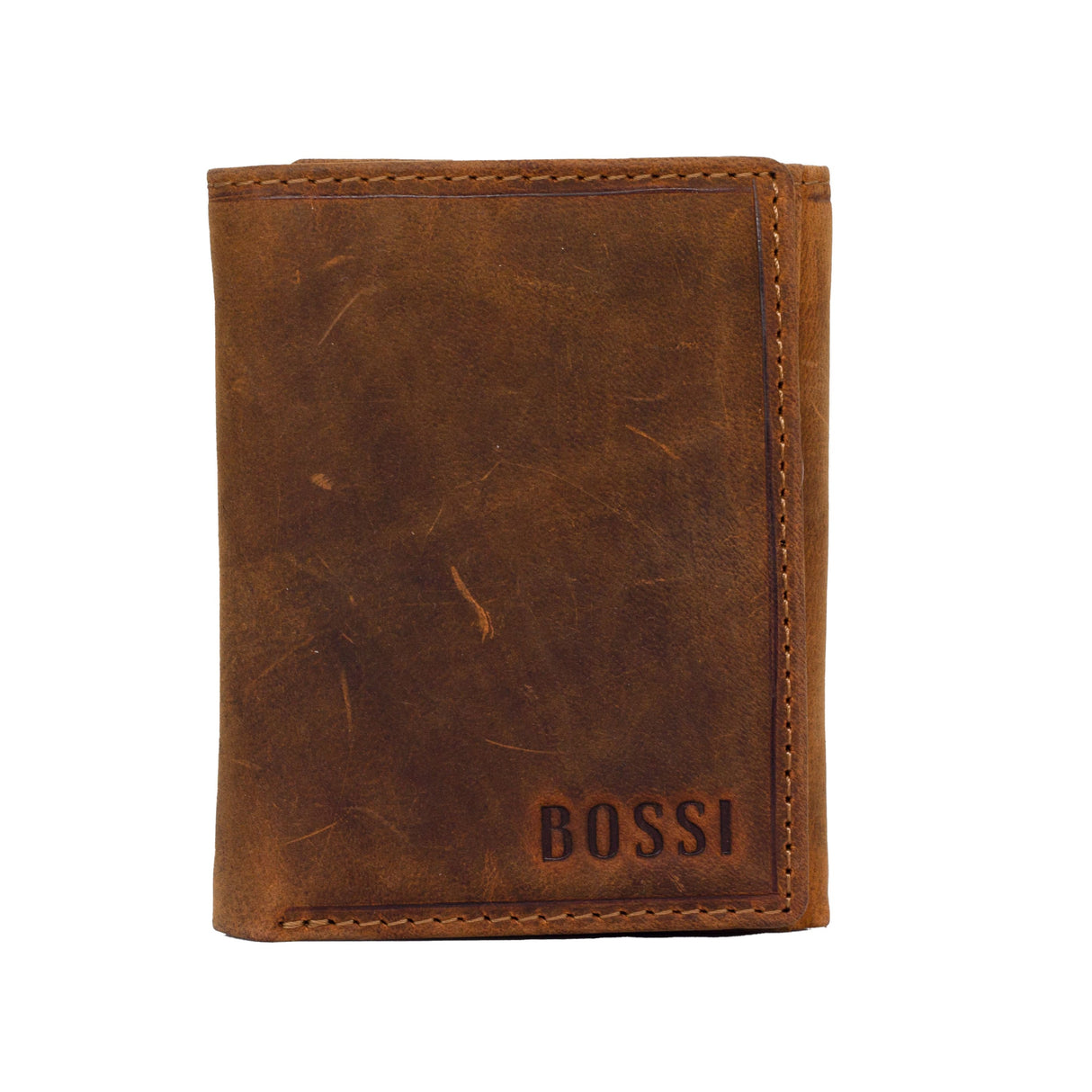 Bossi Heritage Leather Trifold Wallet