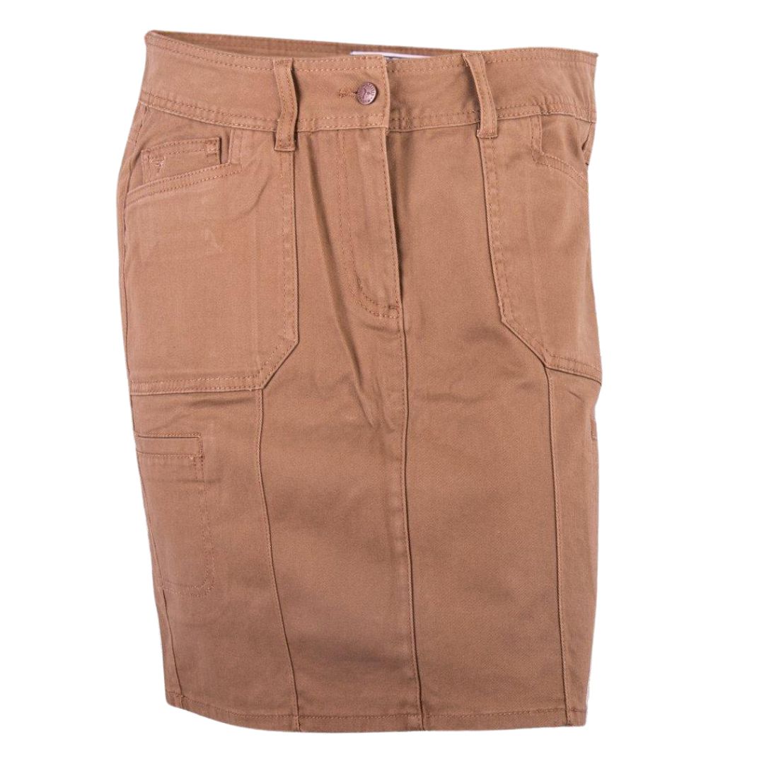 Wildebees Ladies Stretch Cargo Skirt