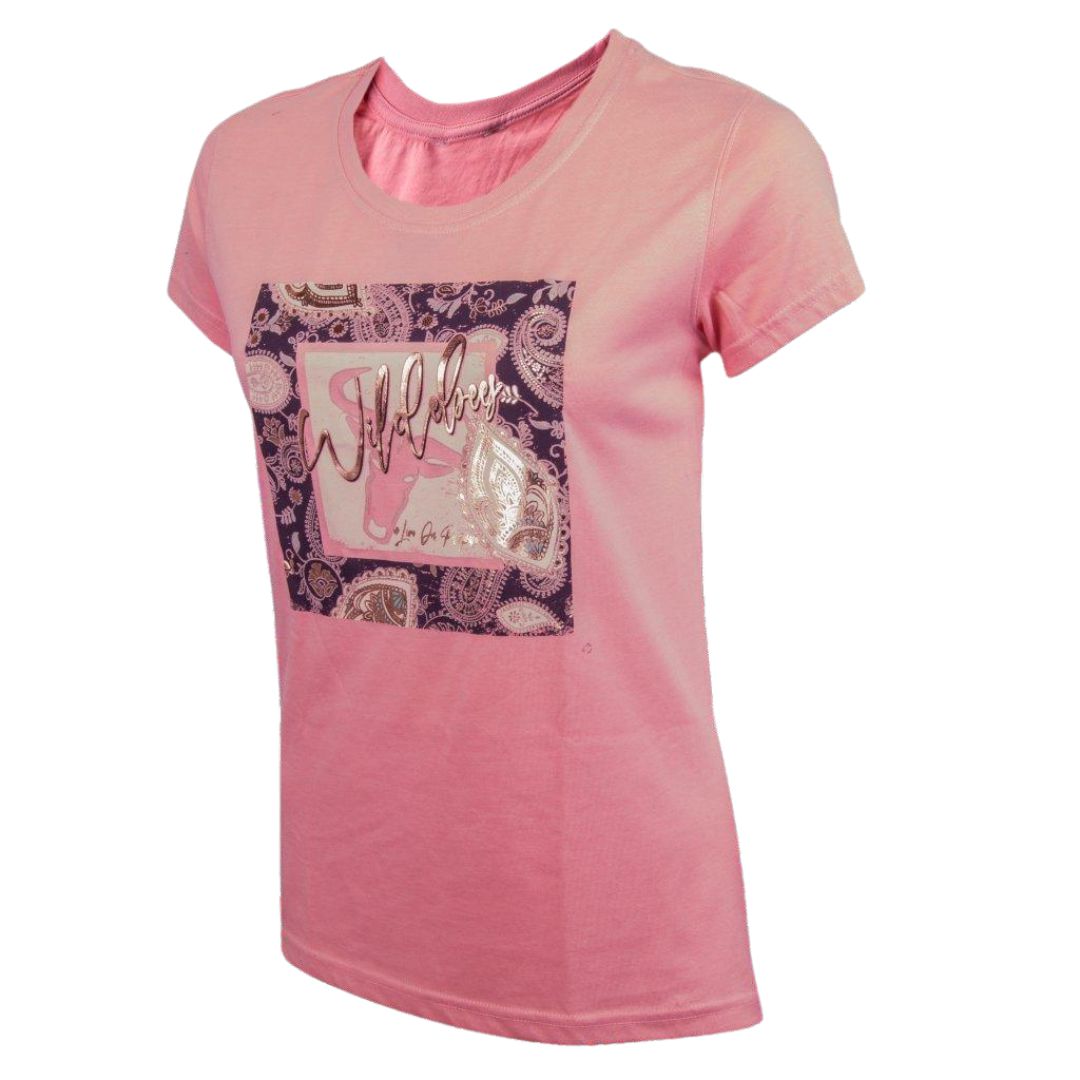 Wildebees Ladies Paisley Block T-shirt