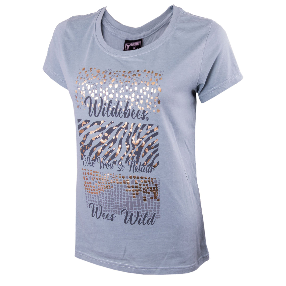 Wildebees Ladies Animal Foil T-shirt