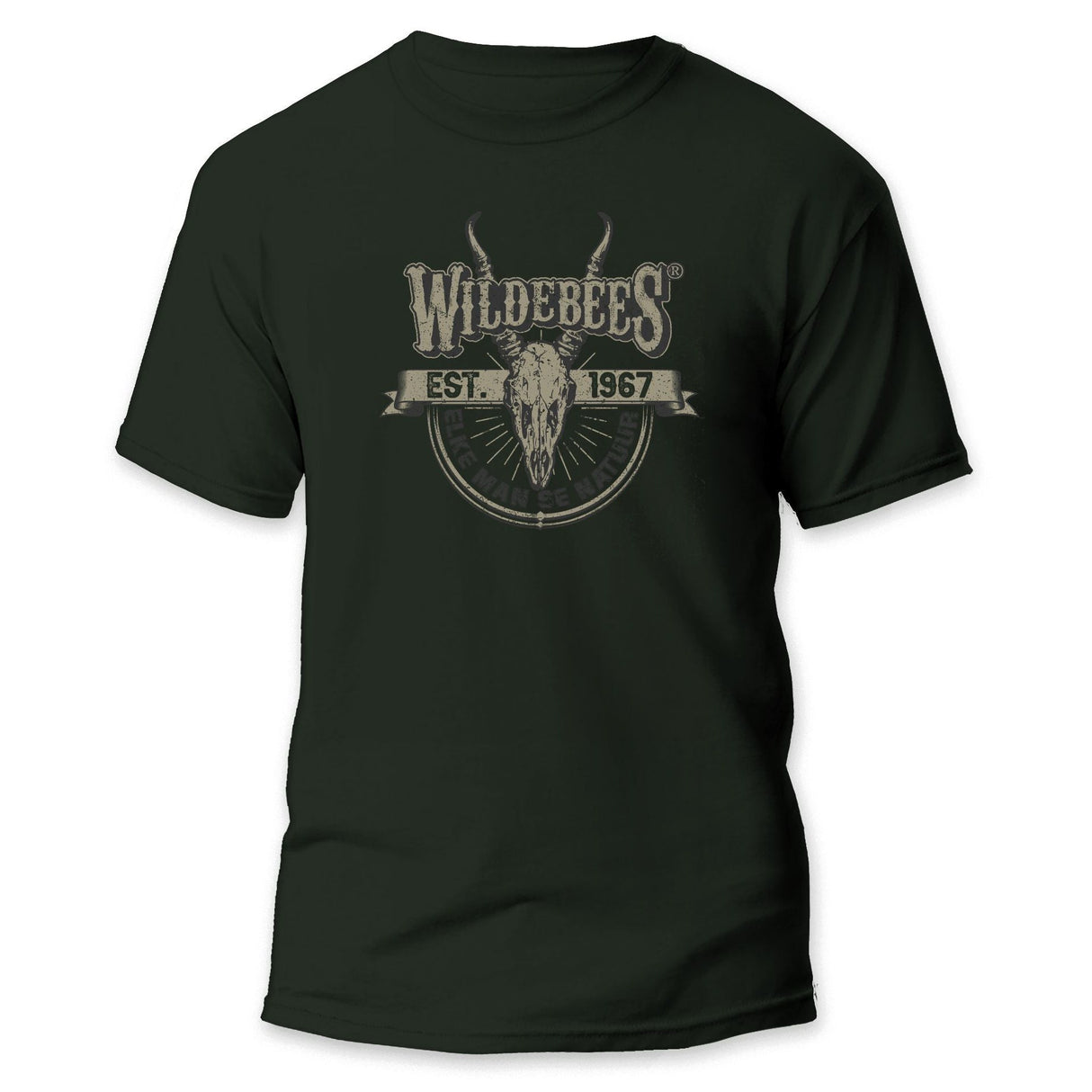 Wildebees Springbok Skull Trophy T-Shirt