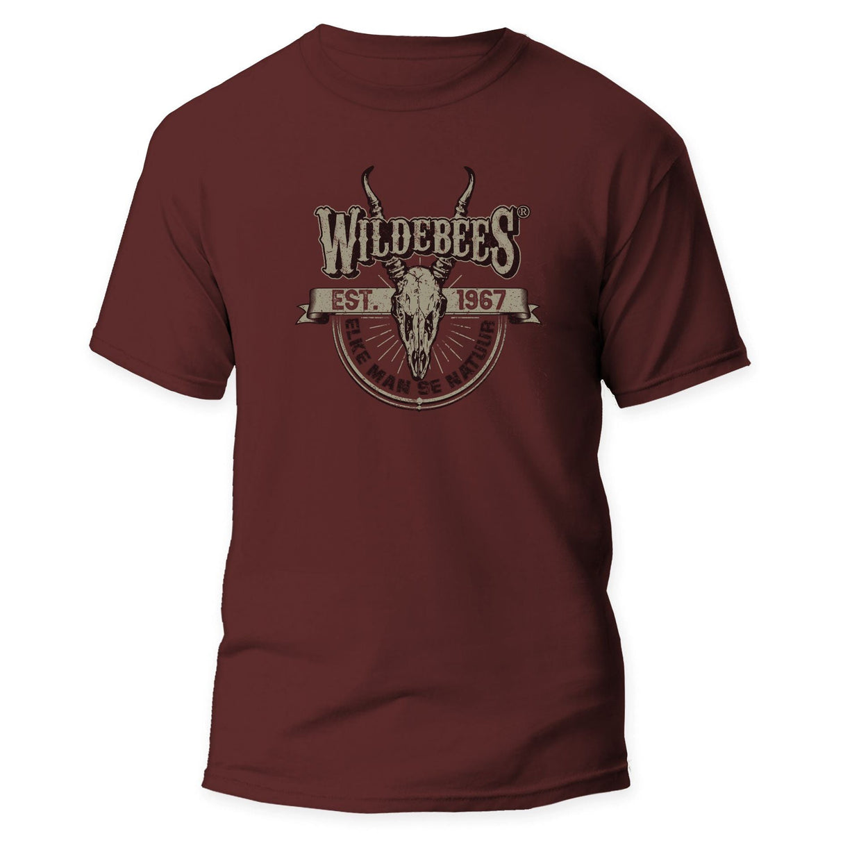 Wildebees Springbok Skull Trophy T-Shirt