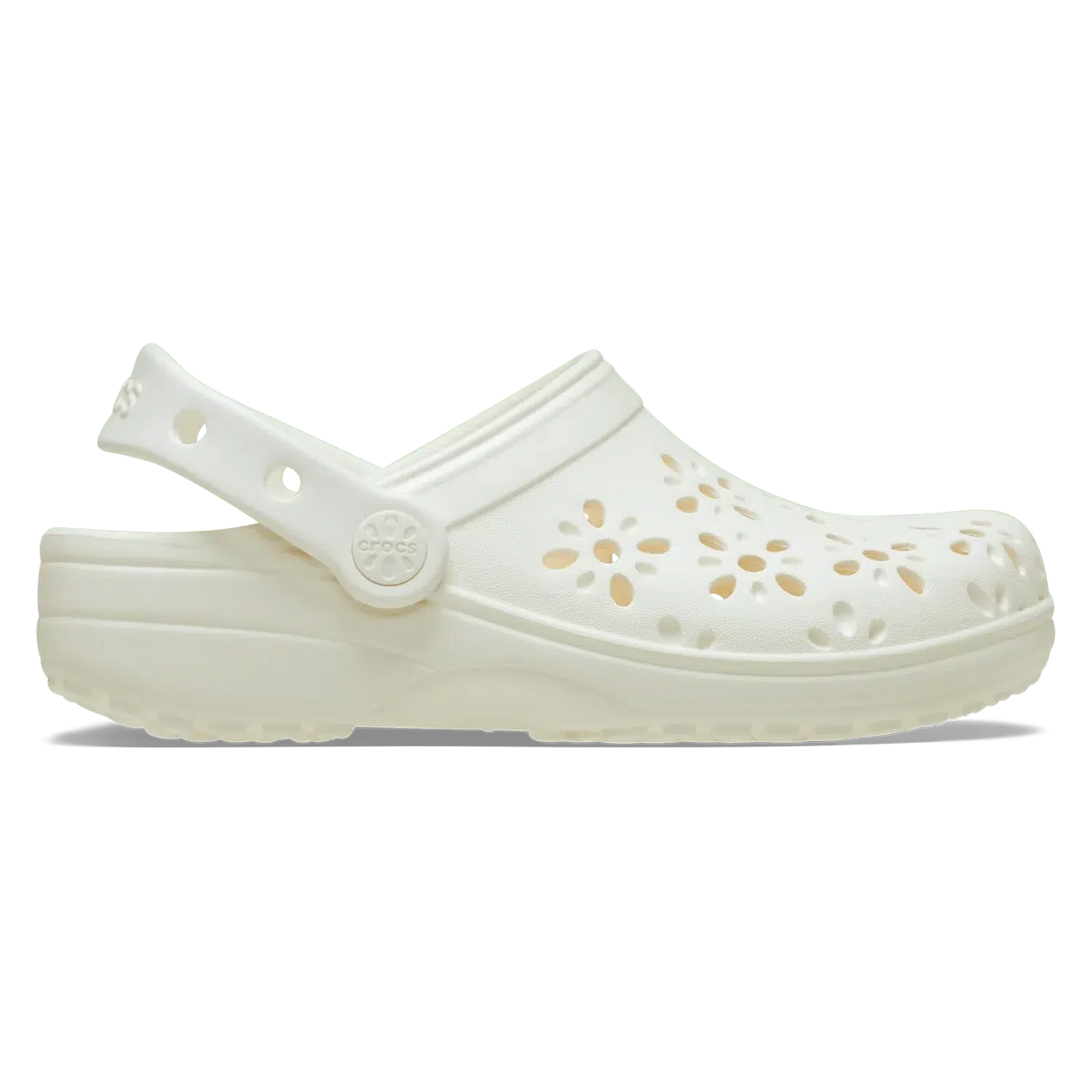 Crocs Ladies Classic Floral Cut Out Clog