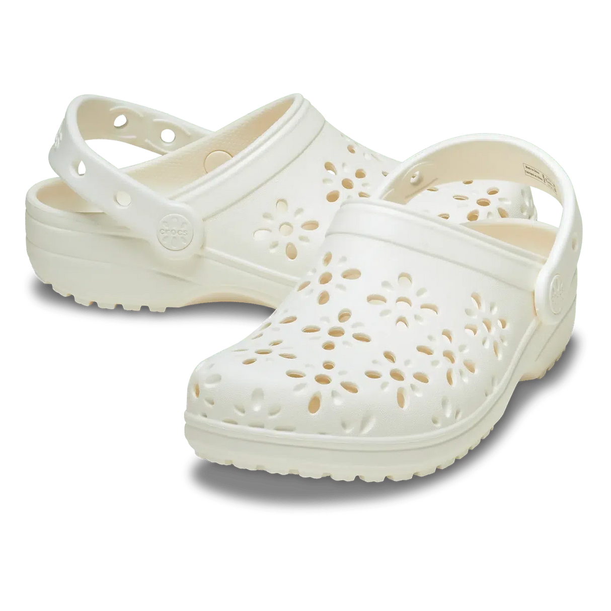 Crocs Ladies Classic Floral Cut Out Clog