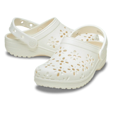 Crocs Ladies Classic Floral Cut Out Clog