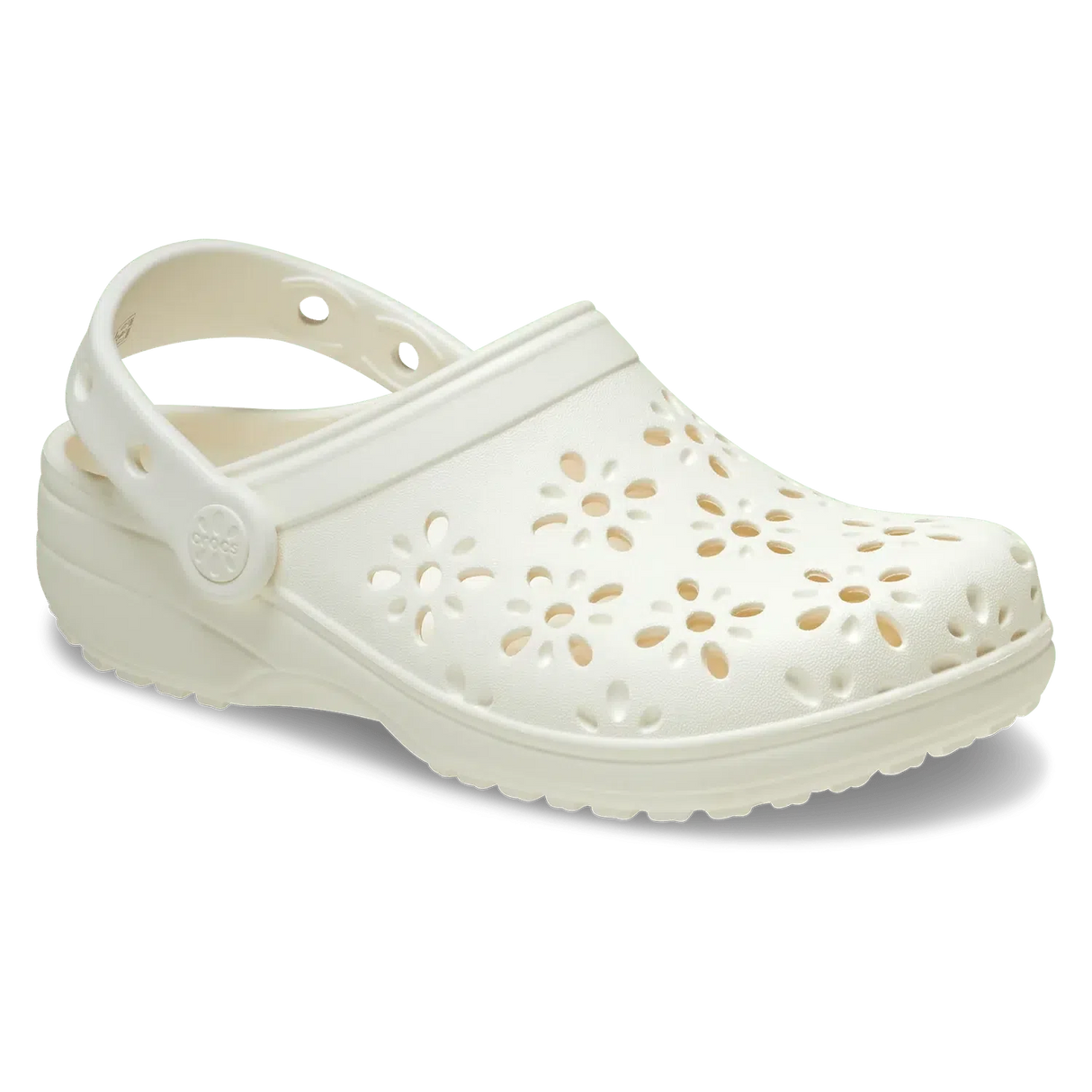 Crocs Ladies Classic Floral Cut Out Clog