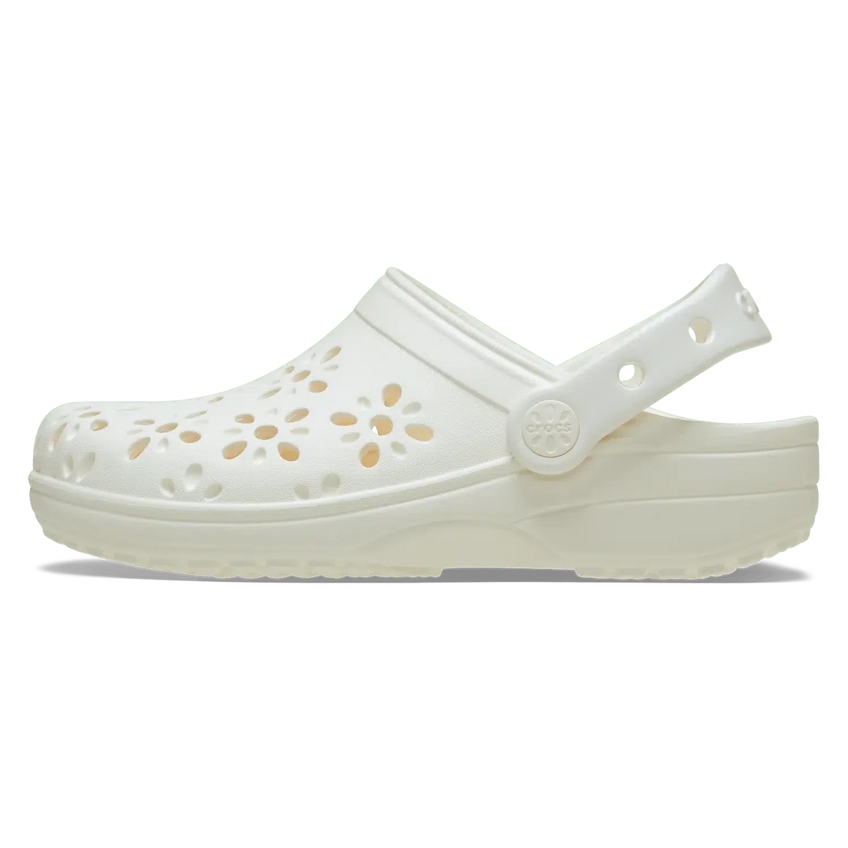 Crocs Ladies Classic Floral Cut Out Clog