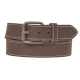 Trappers Stitched Leather Roller Belt