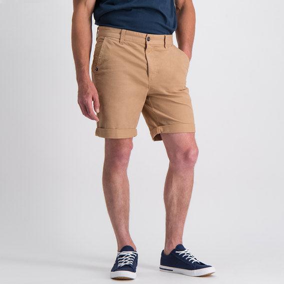 Jeep Fixed Waist Canvas Chino Shorts