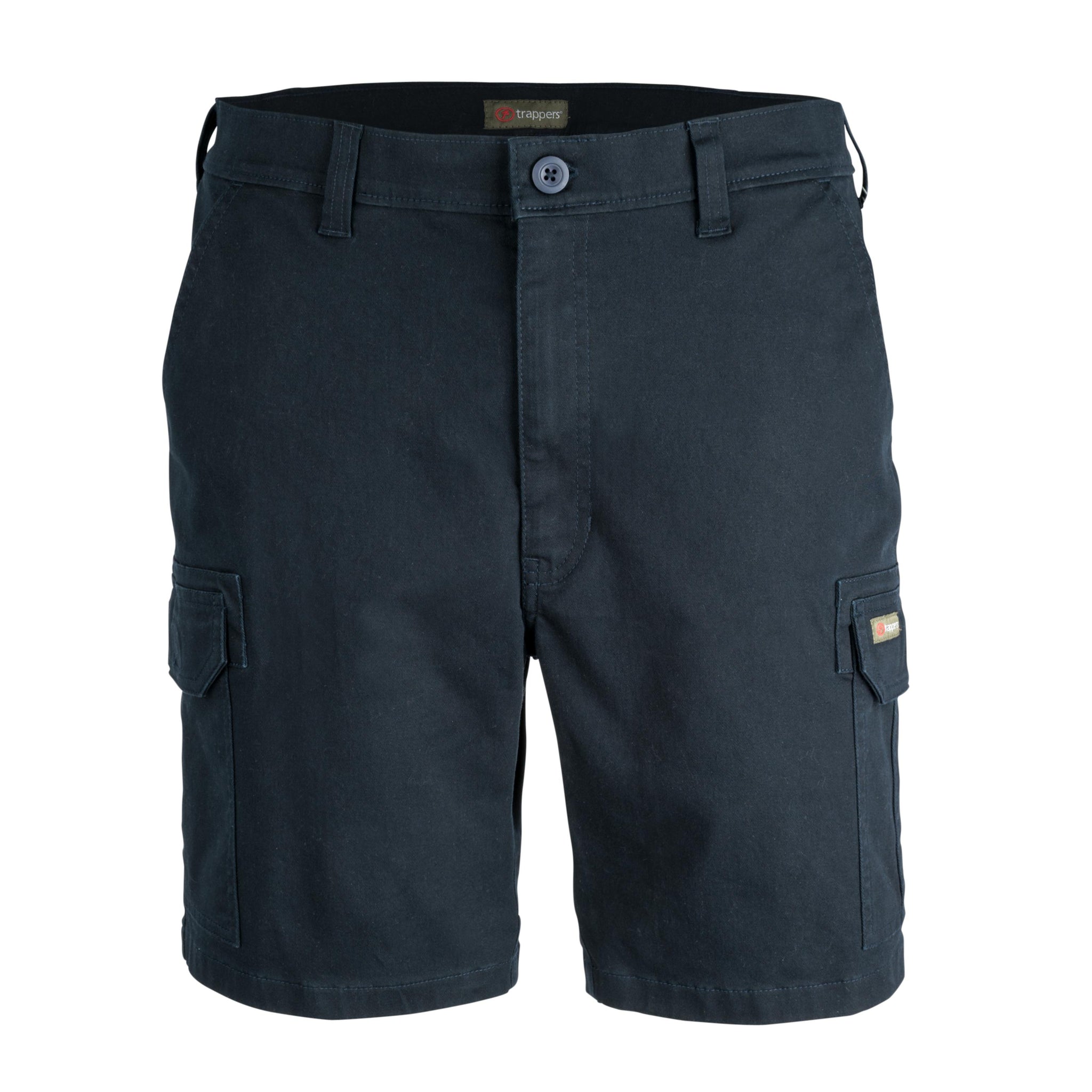 Stretch twill cargo shorts, Black – Navyblue