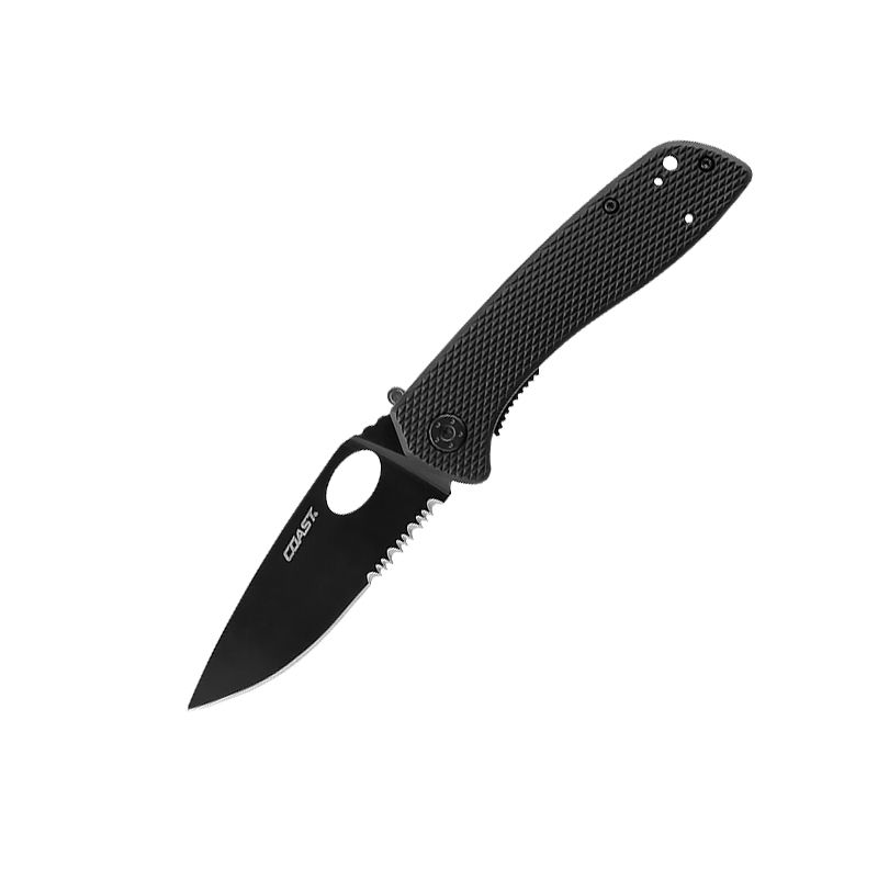 Coast DX311 Double Lock Partially Serrated Blade