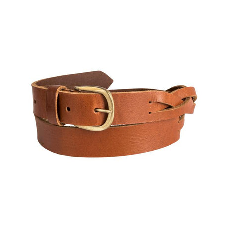 Trappers Ladies Plaited Leather Belt - Trappers